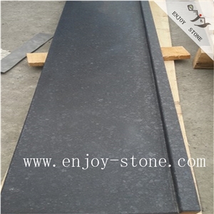 Honed G684 Ganite,Black Stone Tile&Slab,Bullnose