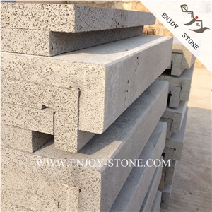 Machine Cut Zhangpu Bluestone Rebated Coping Tiles