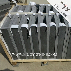 Pool Edging Mongolia Dark Black Basalt Bullnose