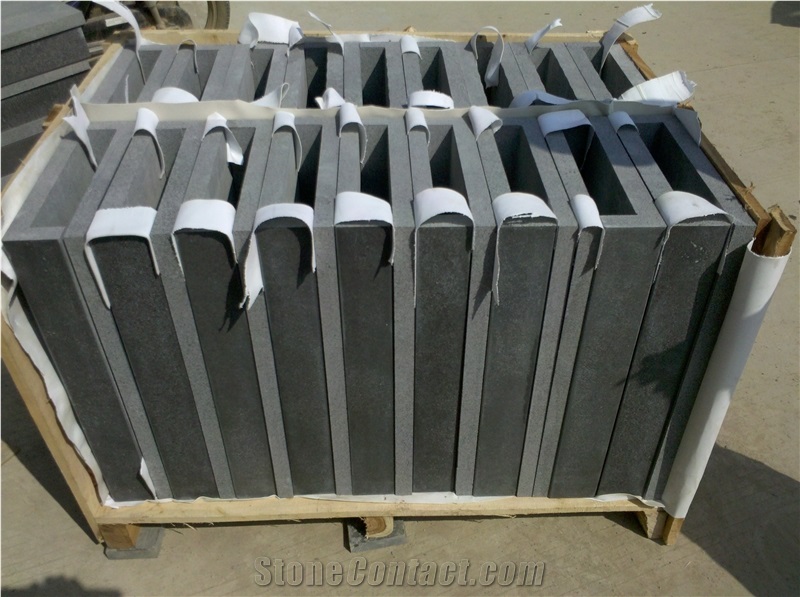 Zhangpu Black Basalt Drop Face Rebated