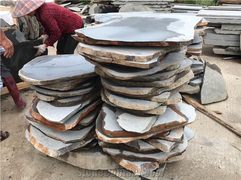 Zhangpu Bluestone Basalt Light Grey Tile Flagstone
