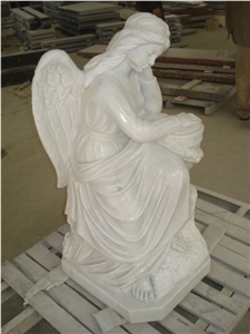 Cemetery Angel Statue Monument with Custom Design
