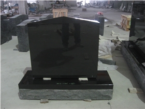 Cemetery Usage Simple Black Upright Monument