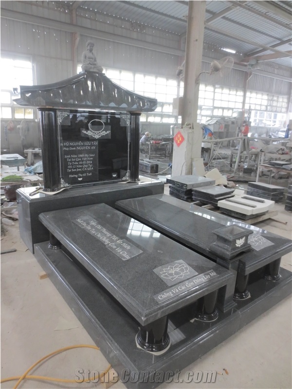 Japanese Style Cheap Granite Monument