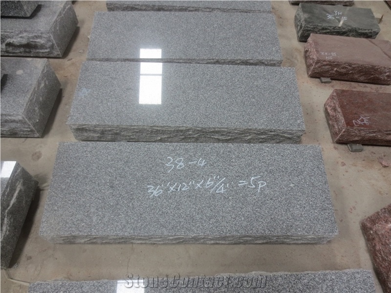 Light Grey Granite Cemetery Bevel Headstones 01