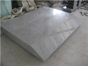 Light Grey Granite Cemetery Flats Headstones 03
