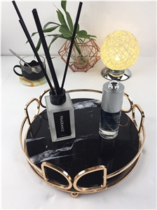 Black Marble Bowl Set Arts/Handicraft
