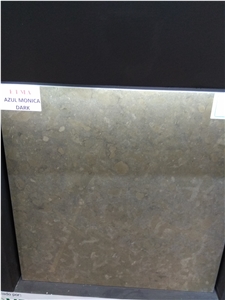 Azul Monica Dark Limestone Slabs, Tiles