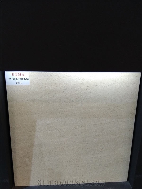 Moca Cream Fine Grain Limestone Tiles, Slabs