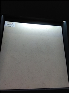 Portugal Beige Limestone Slabs, Tiles Size
