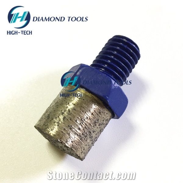 Sintered M12 Granite Solid Diamond Finger Bit Tip