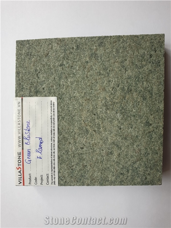 Vietnam Green Blustone Flamed Tiles &Slabs