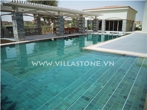 Vietnam Green Blustone Flamed Tiles &Slabs