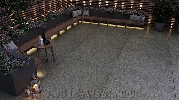 Giallo Sofia Granite Slabs, Tiles