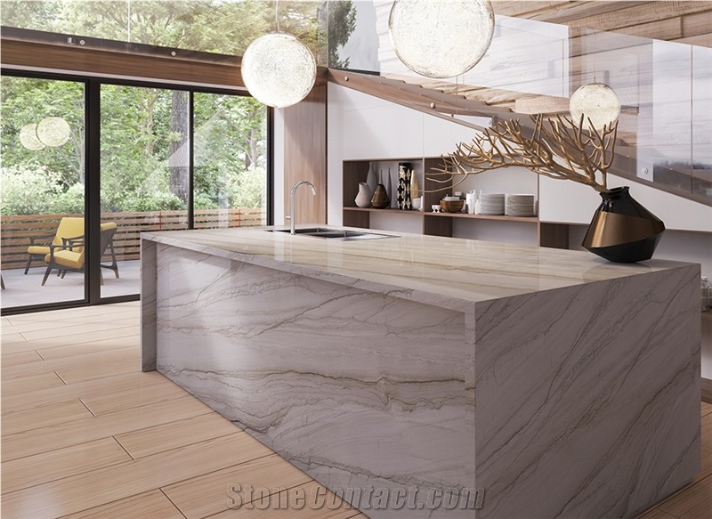 Mykonos Quartzite Slabs, Tiles