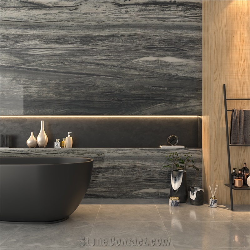 Phoenix Gray Quartzite Slabs, Tiles