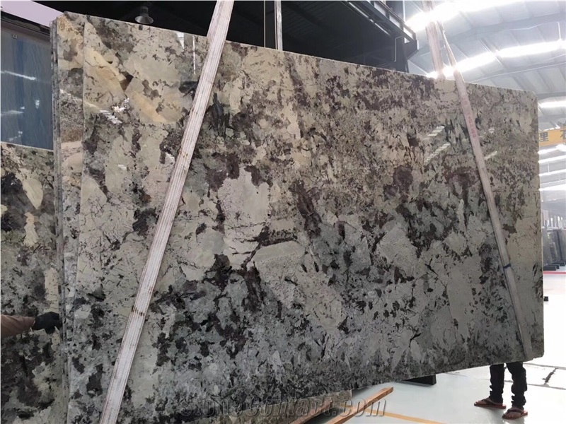 Splendor White Granite Branco Tourmaline Slabs