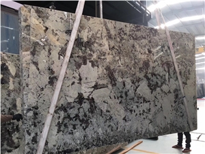 Splendor White Granite Branco Tourmaline Slabs