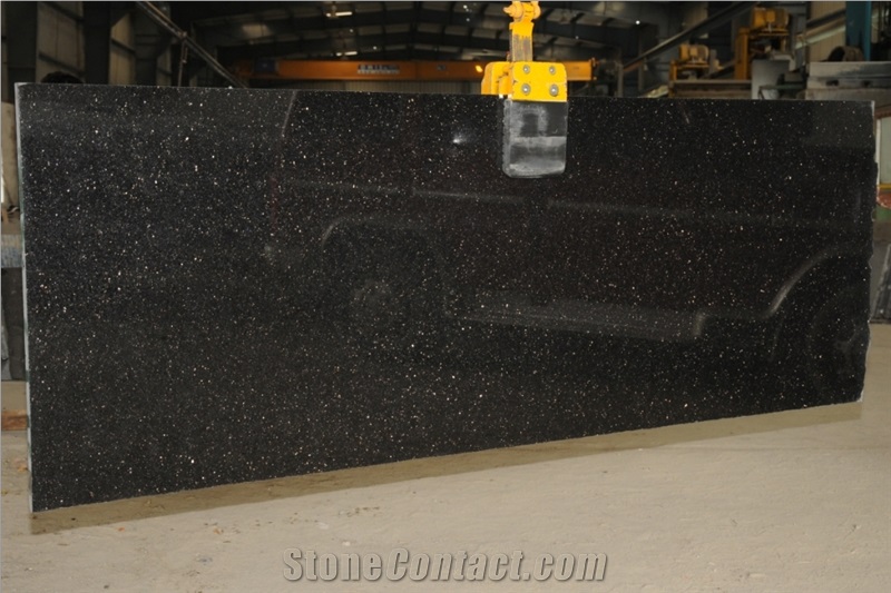 Black Galaxy Granite Slab