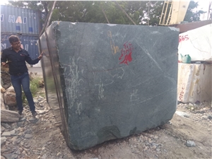 Green Marble Rough Gangsaw Block