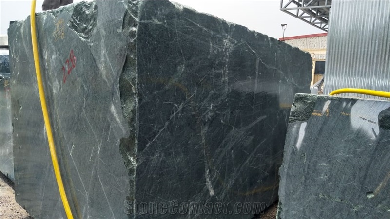 Green Marble Rough Gangsaw Block