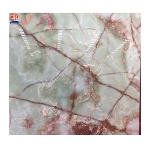 Natural Stone Green Onyx Marble Slab and Wall