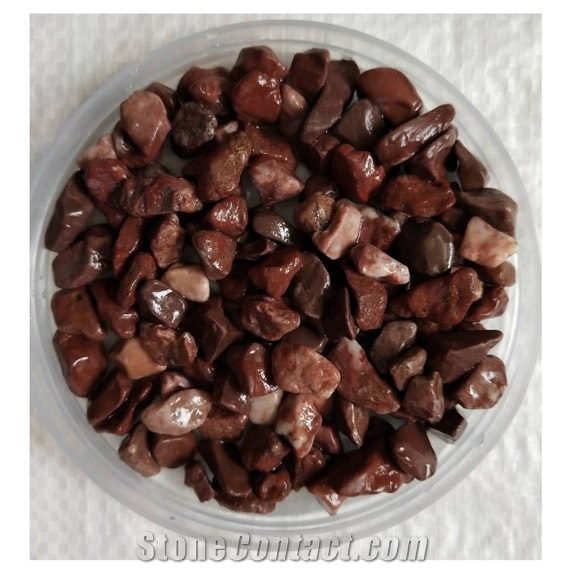 Dark Red Tumble Stone Pebbles and Gravels