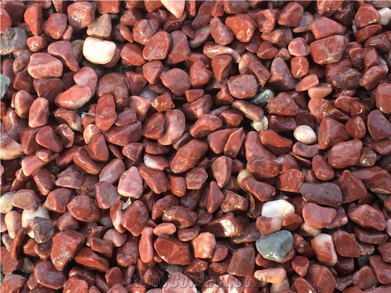 Dark Red Tumble Stone Pebbles and Gravels
