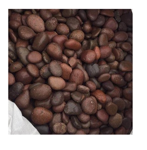 Red Polish High Polish Pebble Stone