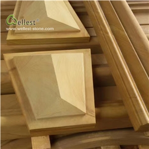 Beige Yellow Golden Windowsill Frame Decoration