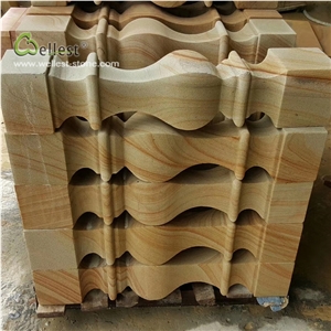 Beige Yellow Palisade Balustrade Baluster