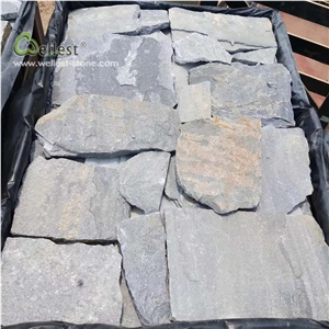 Blue Flagstone Crazy Stone Plaza Floor Paver