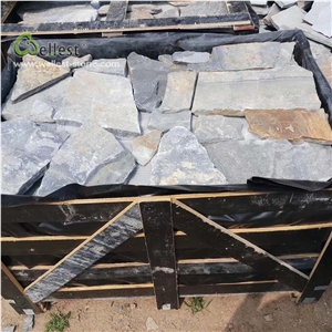 Blue Flagstone Crazy Stone Plaza Floor Paver
