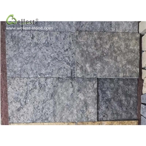 Blue Grey Antique Mud Look Ledgestone Wall Tile
