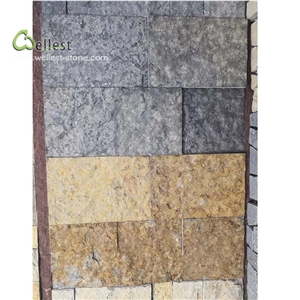 Blue Grey Antique Mud Look Ledgestone Wall Tile