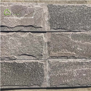 Brown Pink Mushroom Stone Wall Cladding