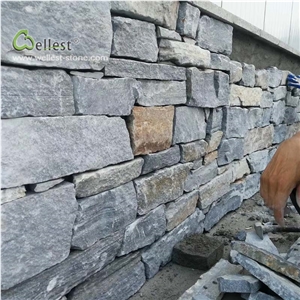 Bule Quartzite Loose Stone Wall Fence Covering