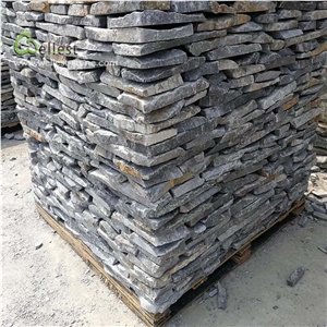 Bule Quartzite Loose Stone Wall Fence Covering