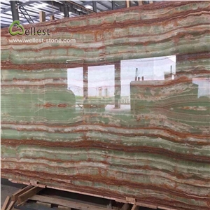 Green Onyx Jade Green Stone Slab Decorating Wall
