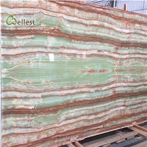 Green Onyx Jade Green Stone Slab Decorating Wall