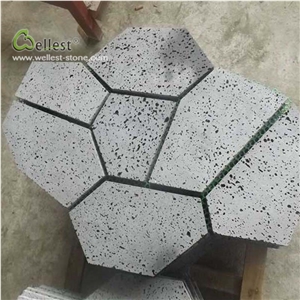 Grey Basalt Paver Meshed Random Crazy Flag Stone