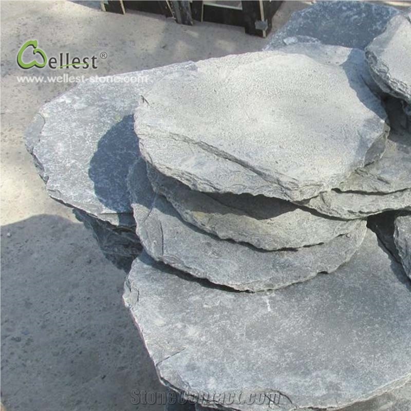 Grey Blue Slate Stepping Paver Steps Random Crazy