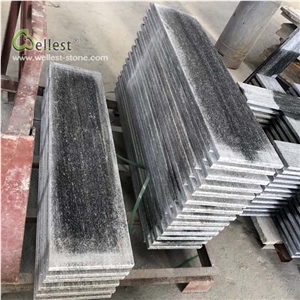 Grey Floor Tile Stair Risers Treads Steps Design