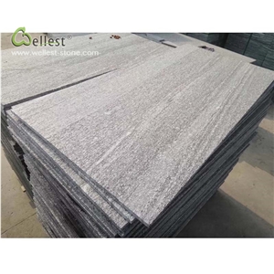 Grey Floor Tile Stair Risers Treads Steps Design