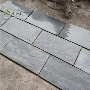 Grey Wall Decor Floor Pattern Slate Corridor Cover