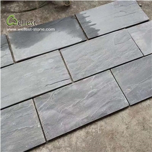 Grey Wall Decor Floor Pattern Slate Corridor Cover