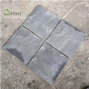 Grey Wall Decor Floor Pattern Slate Corridor Cover