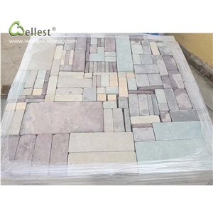 High Ash Coloful Paver Brick Look Tumbled Sides