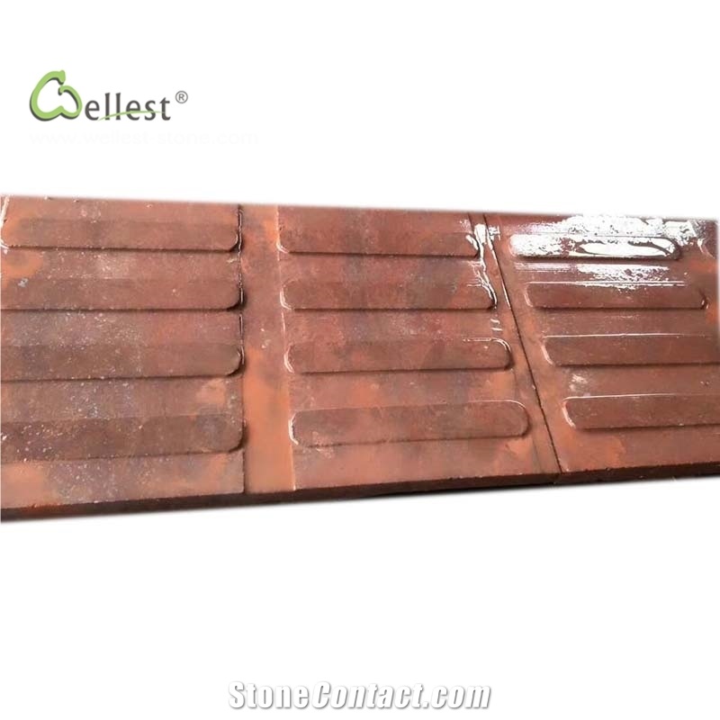 Indian Red Blind Stone Urban Sidewalk Paver