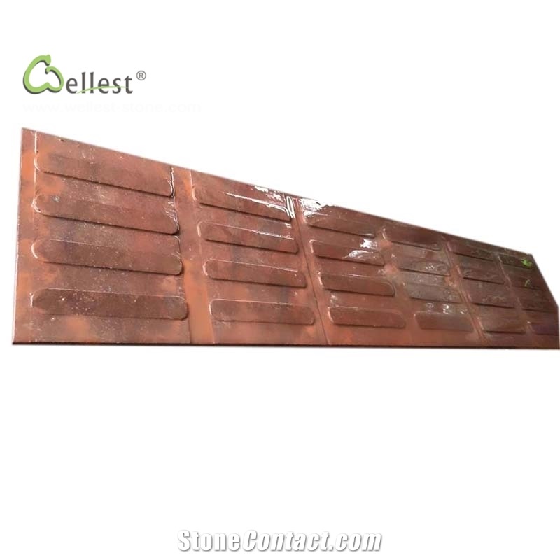 Indian Red Blind Stone Urban Sidewalk Paver